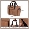 Tool Bag 16 oz. Waxed Canvas Tool Bag Large Capacity