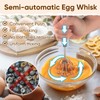 PIUGERU Whizzy Whisk, Stainless Steel Egg Whisk, Hand Push Rotary