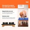Trot Pets Elevated Dog Bowls | Stainless Steel Raised Bowl
