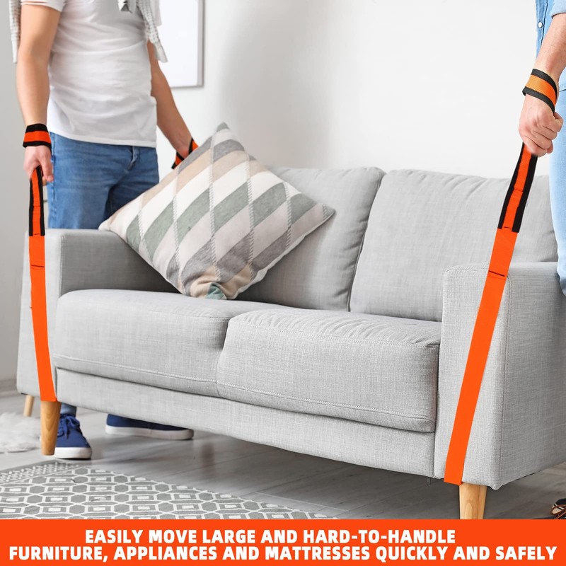 Generic 2-Person Lifting and Moving Straps，Lift and Carry Furniture, Appliances,