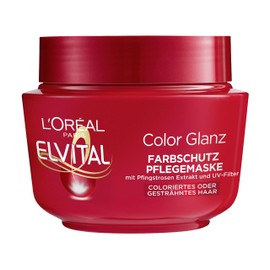 L'Oréal Paris Elvital Hair Treatment for Longer Colour Shine, for Coloured, Tinted or Highlighted Hair, Intensive Treatment with Peony Extract and UV Filter, Colour Shine Colour Protection Care Mask,