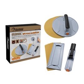 ROLLINGDOG Pole Sander-Hand Sander,Corner Sander,Radial Sander,Rectangular Sander,with 12PCS Oxide Mesh Sandpaper(2PC Each 80,120,240 Grit) for Wood,Metal Cleaning and Polishing