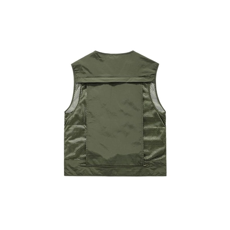Men's & Youth Outdoor Fishing Vest,Army Green Work Safari Travel