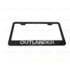 License Plate Frame 1pc 3D OUTLANDER Emblem Badge BLACK Stainless