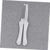 WOONEKY Stainless Steel Beard Comb Mustache Brush Men's Styling Tool