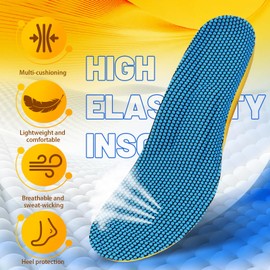 Orthopädische Einlegesohlen Herren Damen Fersensporn Einlagen Sohlen für Schuhe 3 Paar Schuheinlagen Gel ComfySole Plantarfasziitis Plattfuß Einlagen Insoles for Shoes Einlegesohle (39-40 260mm)