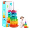 Ockyunoo Stacking Toy Rainbow Tower, Stacking Toy Rainbow Tower, Stacking