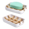 ATDORO 2 Pack Bar Soap Holder Shower, Soap Holder, Bamboo