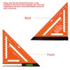 Beslands 7 inch Rafter Square with Level, Aluminum Metal Triangle