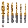 Ruikcoll 1/4 Inch Drill Bit Set, Tap, Hexagonal Shank, HSS,