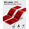 Phomemo 4x6 Thermal Label Printer Paper - 500 PCS Red