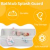TOSGN 2 Pcs Bathtub Splash Guard for Tub Kids, Mesh