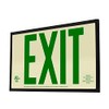 LFI Lights | Photoluminescent Exit Sign with Green Letters |