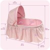 Badger Basket Folding Doll Cradle with Hood fits Dolls 18