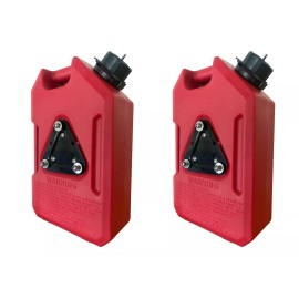 OVERLANDAXIS.COM SET OF TWO -  1 Gallon Jerry Gas Cans with Mount Bracket for OVERLAND OFF ROAD