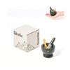 Orafie 2.4" Tiny Mortar and Pestle Set with Wooden Spoon,