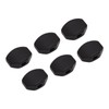 6 Set Guitar Tuning Peg Buttons Black Ebony Metal Machine