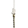 Bathroom Light Pull Chain – Polished Brass and Acrylic Crystal