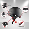 1Storm Motorcycle Half Face Helmet Mopeds Scooter Pilot with Retractable