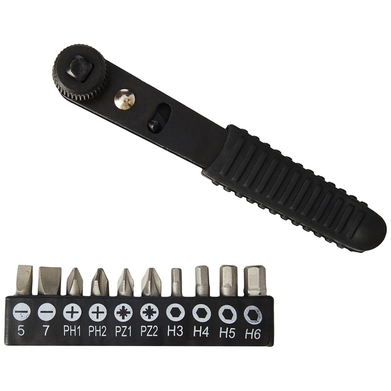 Rolson 28909 11 pc Offset Ratchet Screwdriver Set