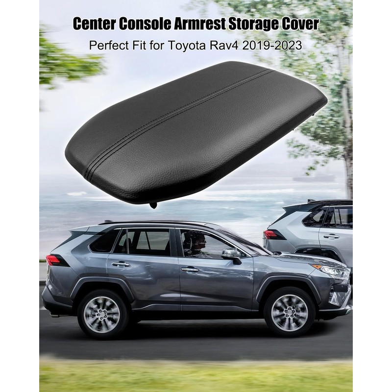 WUMZIJ Center Console Cover Fit for Toyota Rav4 2019-2023 Replace