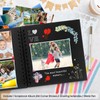 AIOR Scrapbook 8x8 Inch Scrapbook Album 40 Pages Hardcover Black