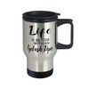 ODTGIFTS Funny Eyelash Viper Snake Travel Mug life Is Better