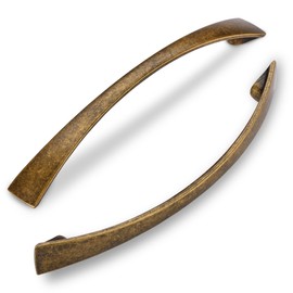 SYZOW 6 Pack Antique Brass Retro Cabinet Pulls 96MM Hole Centers Kitchen Cabinet Handles Drawer Handles Kitchen Cupboard Handles