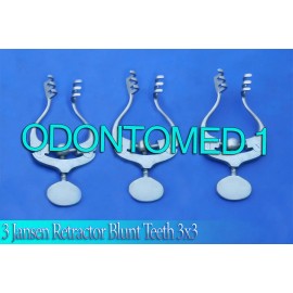 ODM 3 Jansen Retractor Blunt Teeth 3x3 Surgical Instruments
