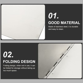 Stove Splatter Guard Oil Splatter Guard Stainless Steel Grease Splatter Screen Anti Splatter Sheet Oil Guard Foldable Gas Stove Baffle Oil Shield for Frying Pan Cooking