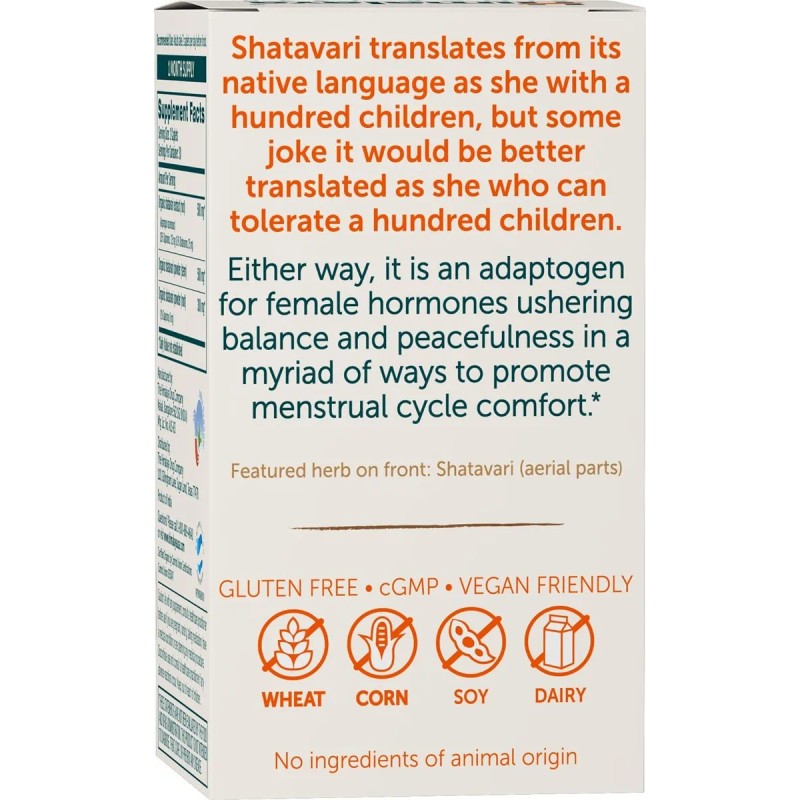 60caps Shatavari Orgánico 1,300mg Para Salud De La Mujer