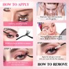 Sixstarhair Individual Eyelashes 80D+100D Thick Cluster Lashes with Bond and