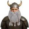 Grey Braided Fake Beard and Mustache – Viking Dwarf Wizard