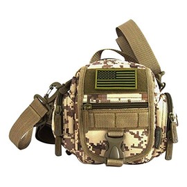 East West U.S.A RTC527 Tactical Multi-Functional Molle Assault Sling Utility Bag, Tan Camo