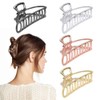 4Pcs Metal Hair Claw Clips Set, Large Alloy Hair Clips