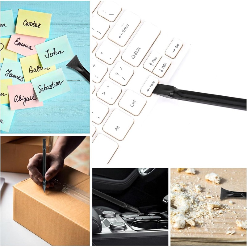 6 Pcs Plastic Scraper - Non-Scratch Crevice Cleaning Tool Multi-Purpose