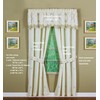 Today's Curtain Verona Reverse Embroidery Panel Pair and Tiebacks, 63",