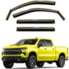 Deejecsun in-Channel Window Rain Guards Fit for Chevy Silverado 1500/GMC
