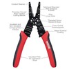 WGGE WG-015 Professional 8-inch Wire Stripper/Crimping Tool, Cable Cutter/Crimper, Wiring