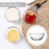 SKTMH 10Pcs Mini Glass Bowls 2.4Oz Small Prep Bowls Stackable