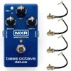 MXR M288 Bass Octave Deluxe Effects Pedal Bundle with 4