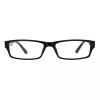 SA106 Mens 90s Classic Narrow Rectangular Black Plastic Rim Dad