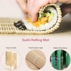 ZFYQ Bamboo Mat for Sushi 3 Pieces, Natural Bamboo Roll