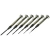 Moody 58-0116 6-Piece Steel Handle Slotted Precision Driver Set