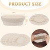 Bread Proofing Basket Cover, 4PCS Oval Sourdough Proving Basket Cloth