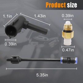 68084809AA 2 PCS Suspension Elbow Air Strut Repair Kits with Hoses Compatible with Jeep Grand Cherokee 2011-2020, Dodge Ram 1500 2011-2020