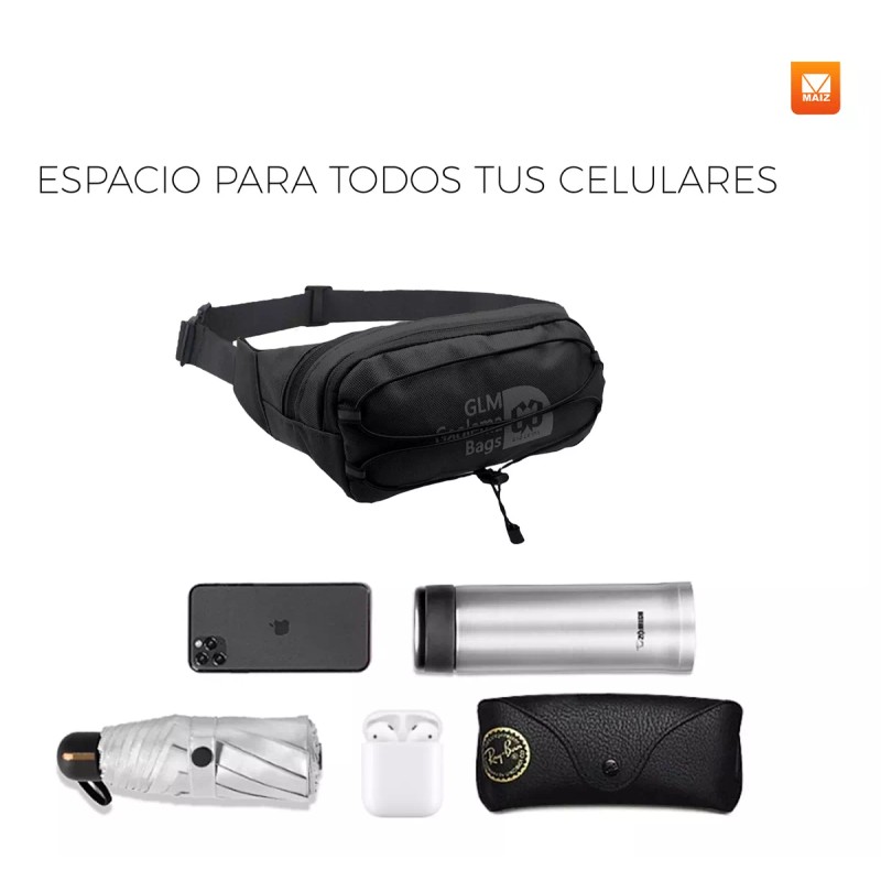 Maíz Cangurera Riñonera Bolsa Cruzada Deportiva Gym Fitness
