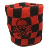 Vonchic Sport Sweatband Wrist Band Checkered Black Red Pirate Skull