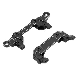RC Bumper Mount Aluminum Alloy Front and Rear Bumper Mount Upgrade Parts for Axial SCX6 1/6 RC Crawler Car Black