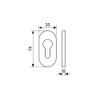 FELGNER Protective Escutcheon 4100 PZ 9 mm for Profile Cylinder